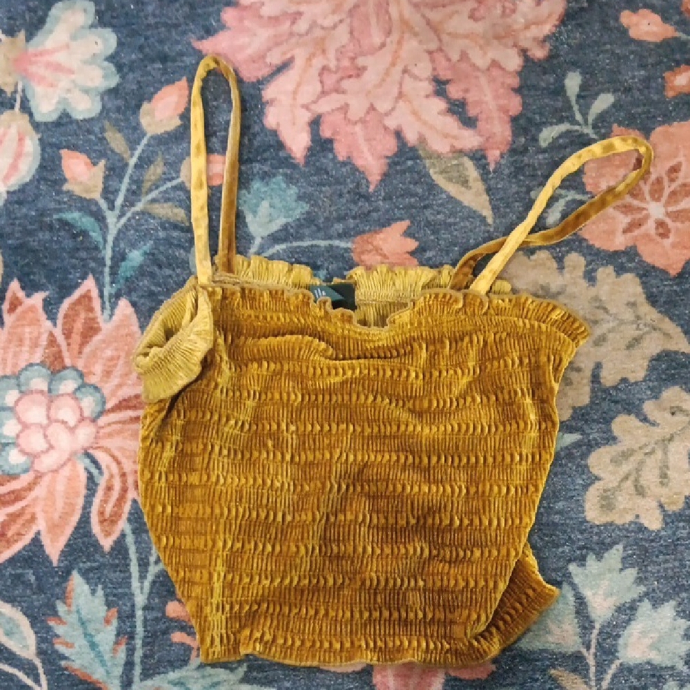 Yellow Smocked Women's Top